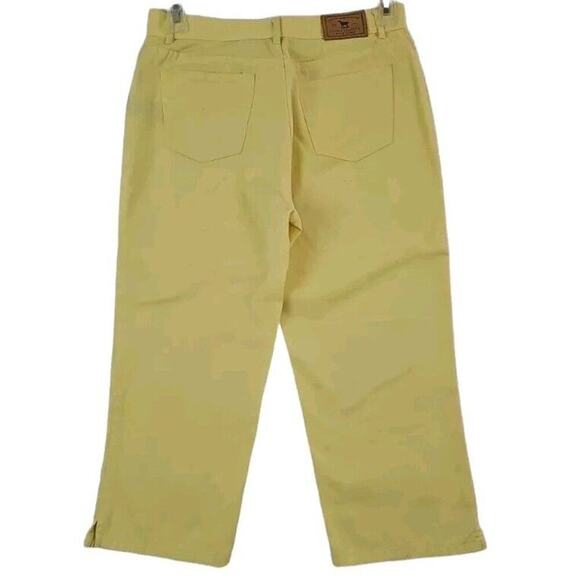 Lauren Ralph Lauren Jeans Co. ~Woman Size 6~ Yellow 5 Pocket Capri Denim Jeans. - Picture 5 of 9